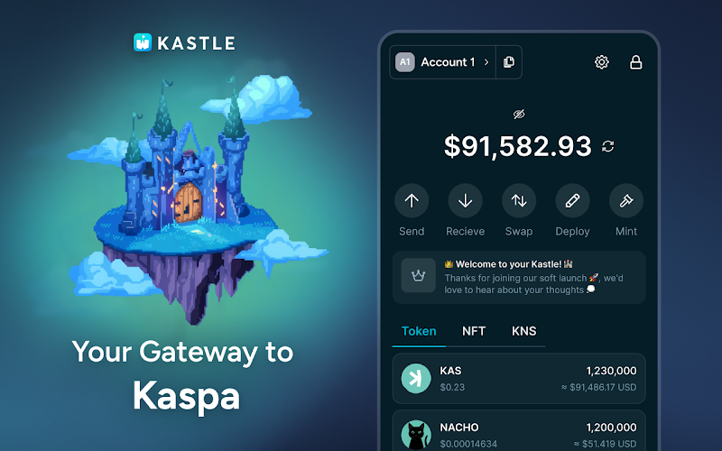 Kastle Wallet: Dompet Kripto Khusus Kaspa untuk Browser yang Ringan dan Aman